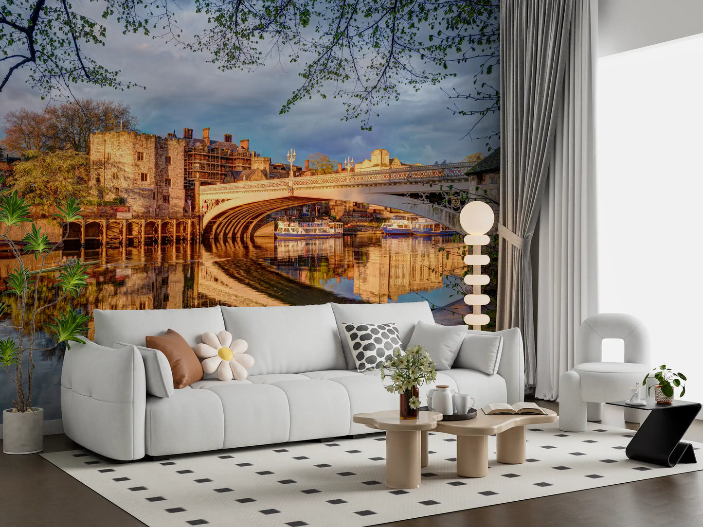 Yorks Goldener Flussreflexions-Wandbild