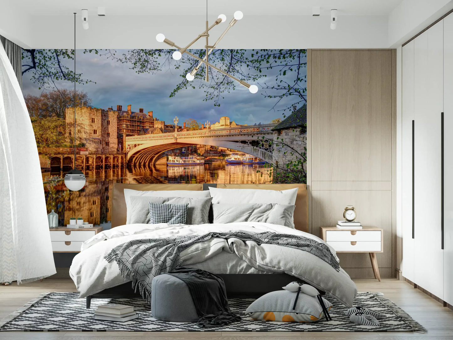 Yorks Goldener Flussreflexions-Wandbild