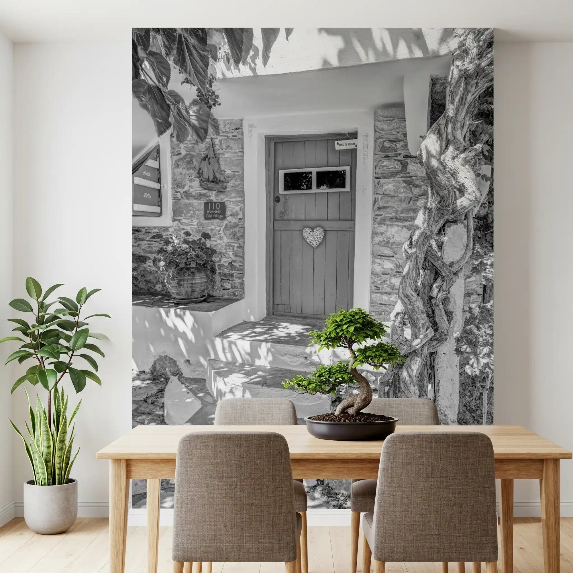 Herzliches Dorf-Eingangs-Wandbild
