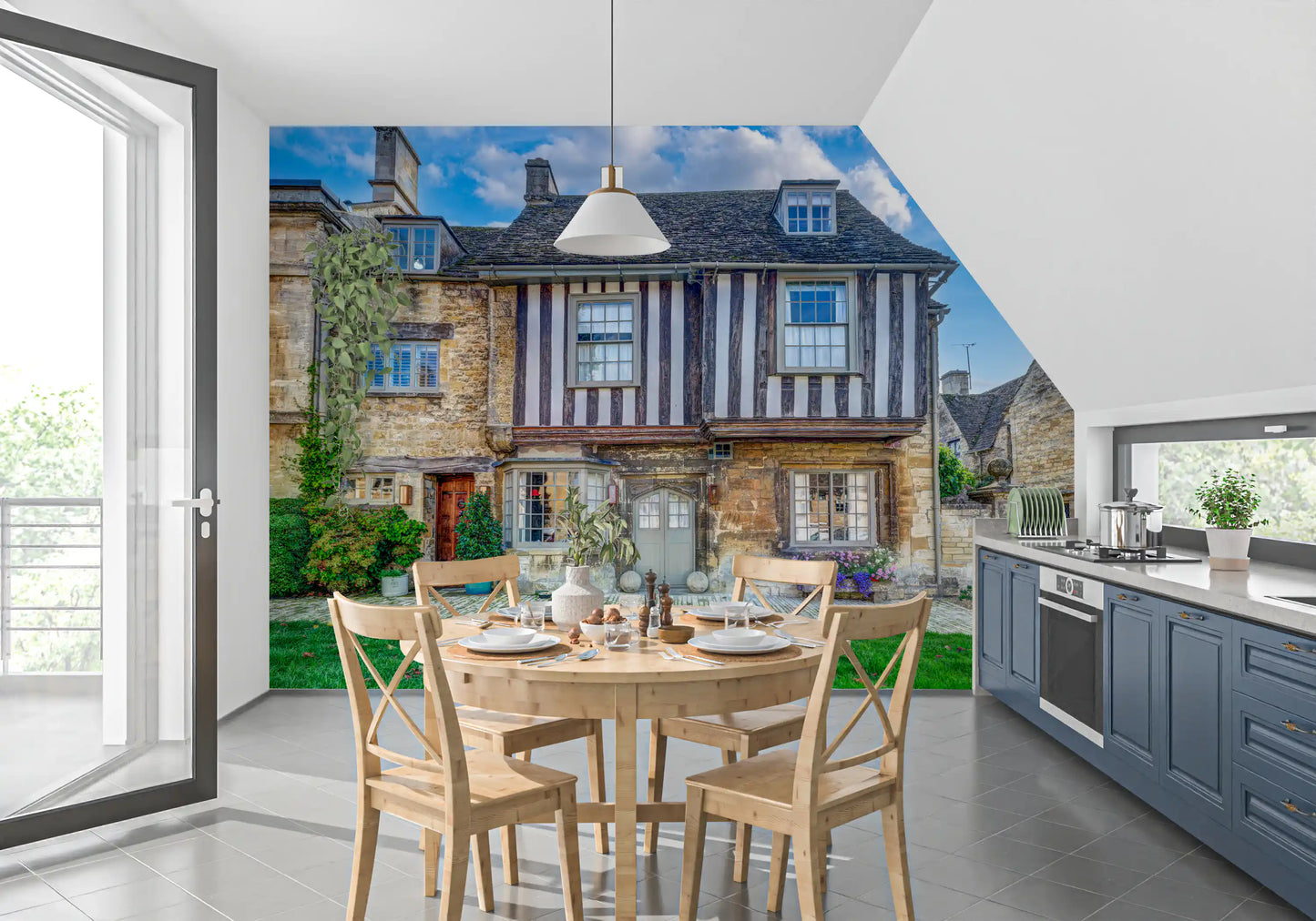 Cotswold Charm Cottage Wandbild