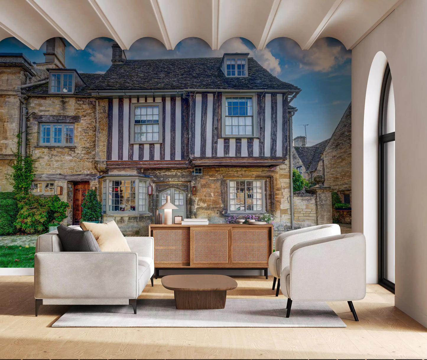 Cotswold Charm Cottage Wandbild
