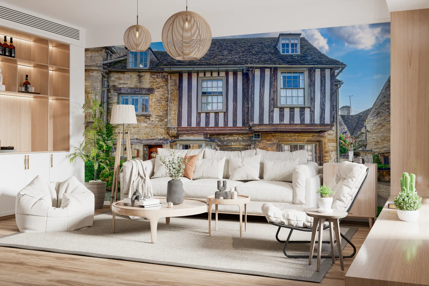 Cotswold Charm Cottage Wandbild