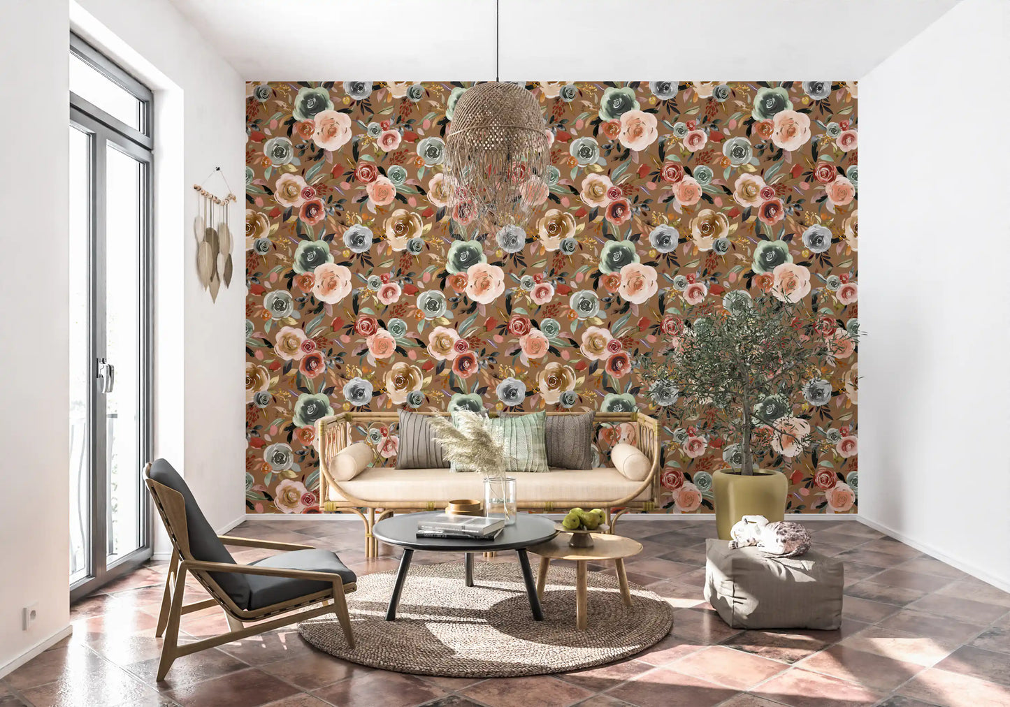 Carta da parati Earthy Bloom Medley