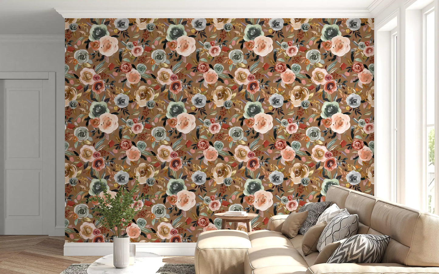 Carta da parati Earthy Bloom Medley