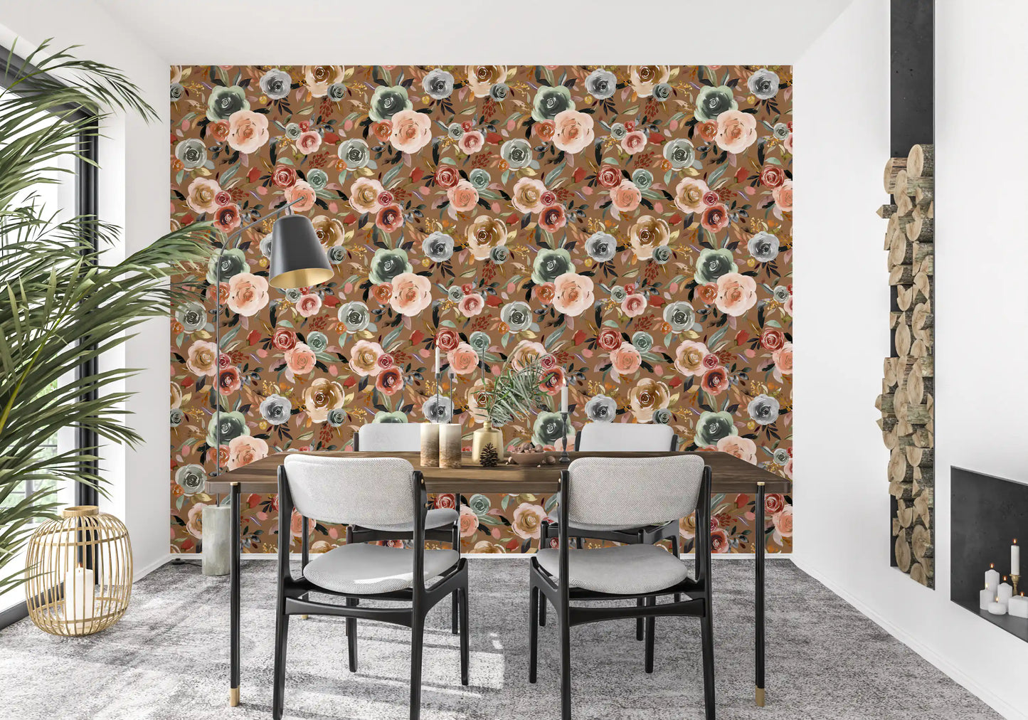 Carta da parati Earthy Bloom Medley