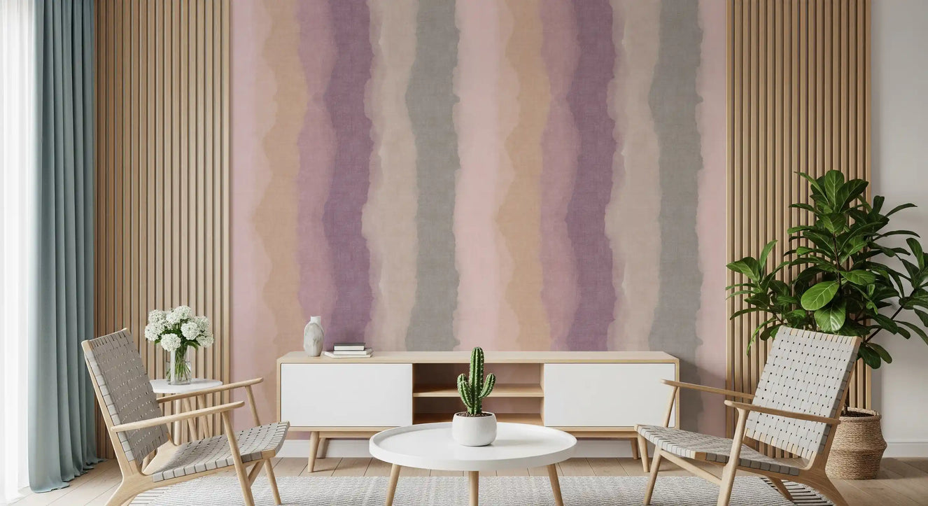 Murale da parete Relax Sunrise con strisce dipinte