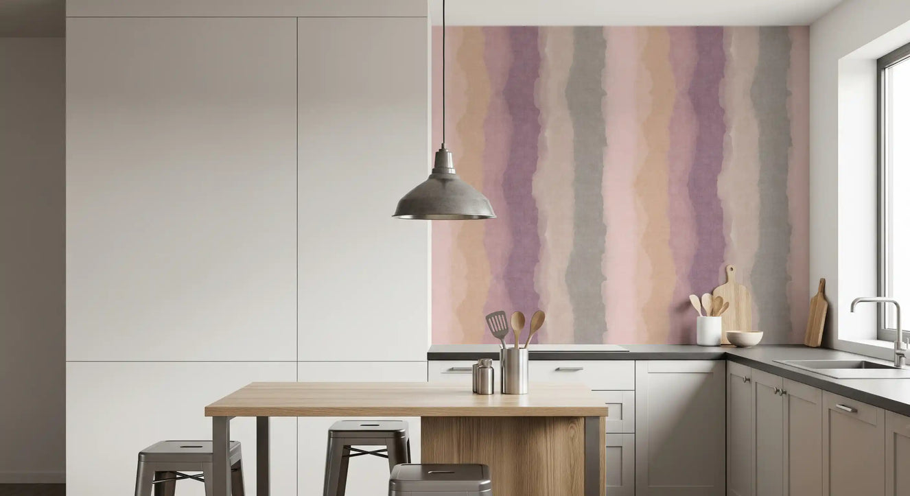 Murale da parete Relax Sunrise con strisce dipinte