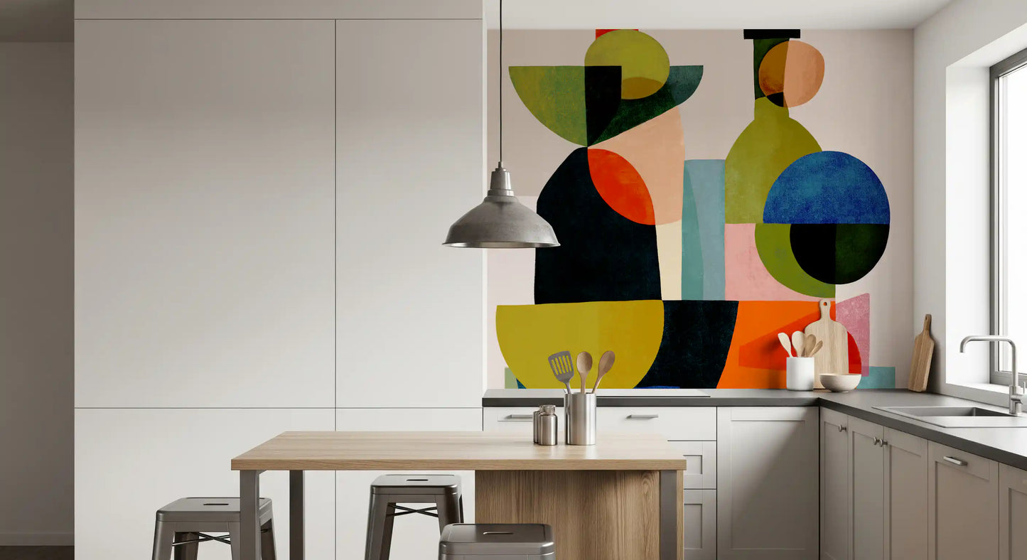 Wandbild Abstrakte Gefäßstudie
