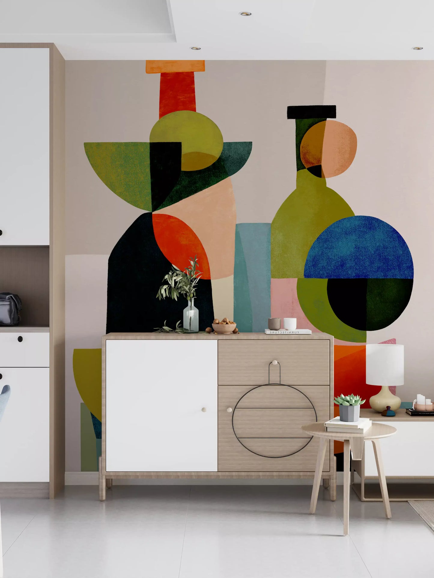 Wandbild Abstrakte Gefäßstudie