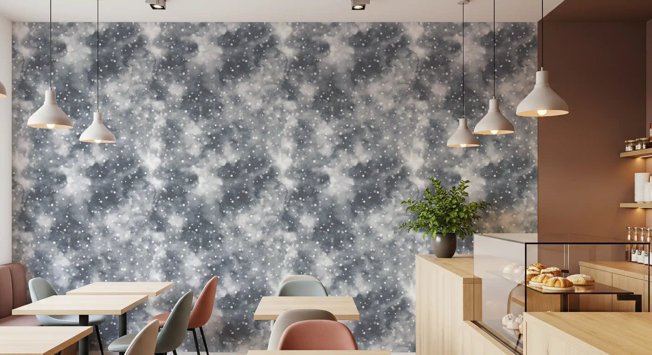 Silvered Mist & Light Dots Wallpaper⁠