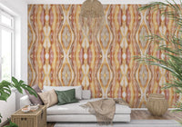 Soft stripe wallpaper showing golden rhythm bands and earthy movement