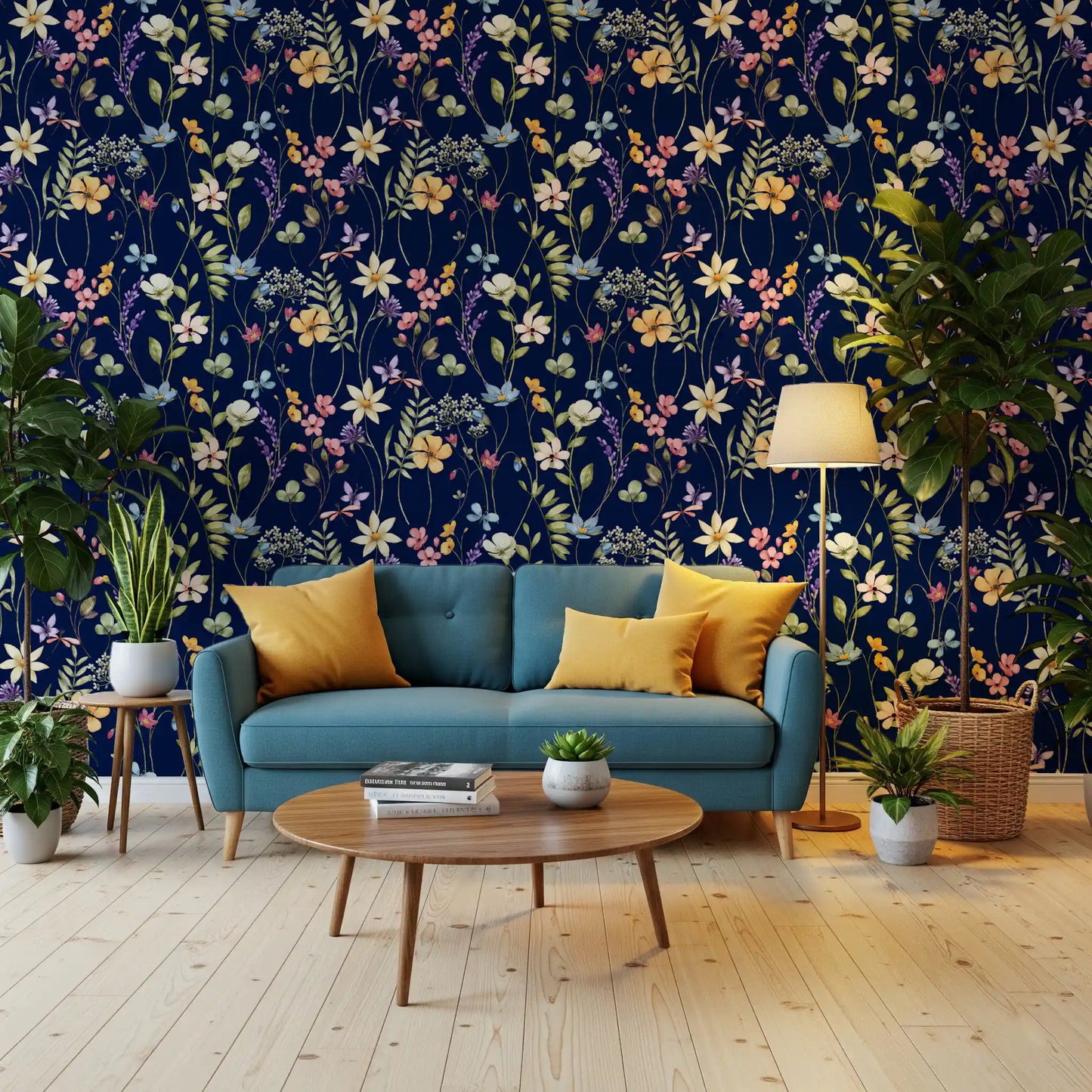 Enchanted Midnight Garden Wallpaper⁠