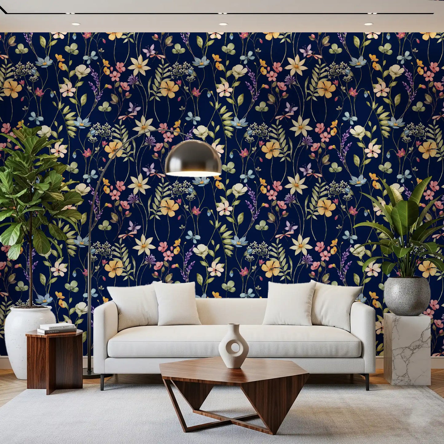 Enchanted Midnight Garden Wallpaper⁠