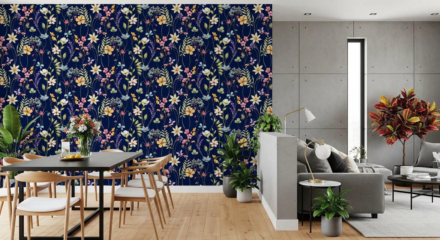 Enchanted Midnight Garden Wallpaper⁠