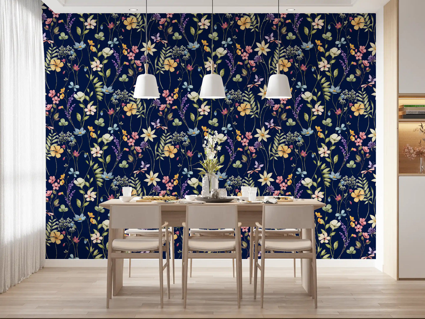 Enchanted Midnight Garden Wallpaper⁠