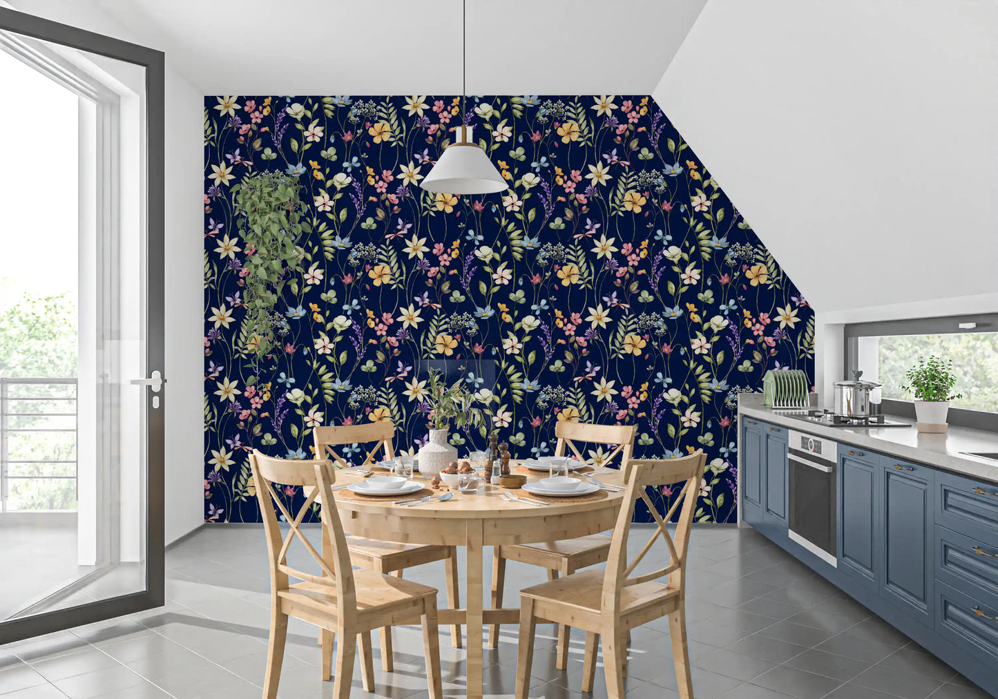 Enchanted Midnight Garden Wallpaper⁠