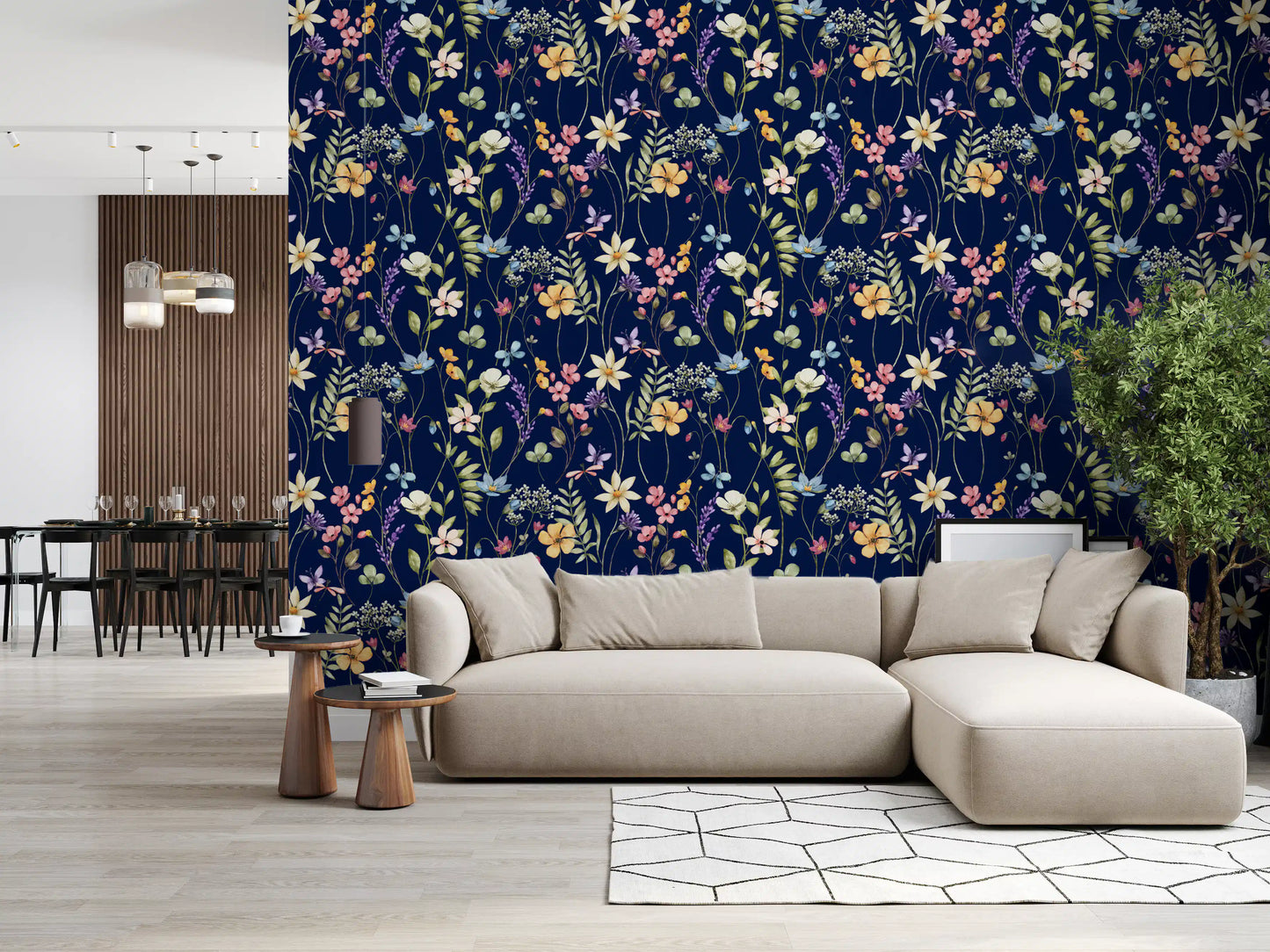 Enchanted Midnight Garden Wallpaper⁠