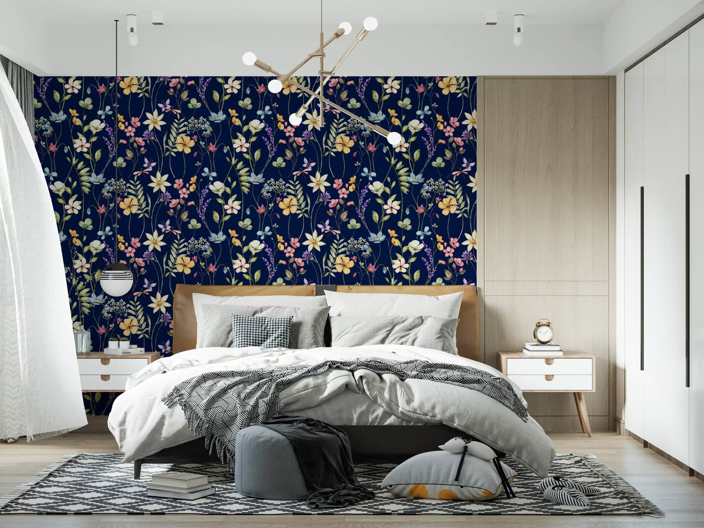 Enchanted Midnight Garden Wallpaper⁠