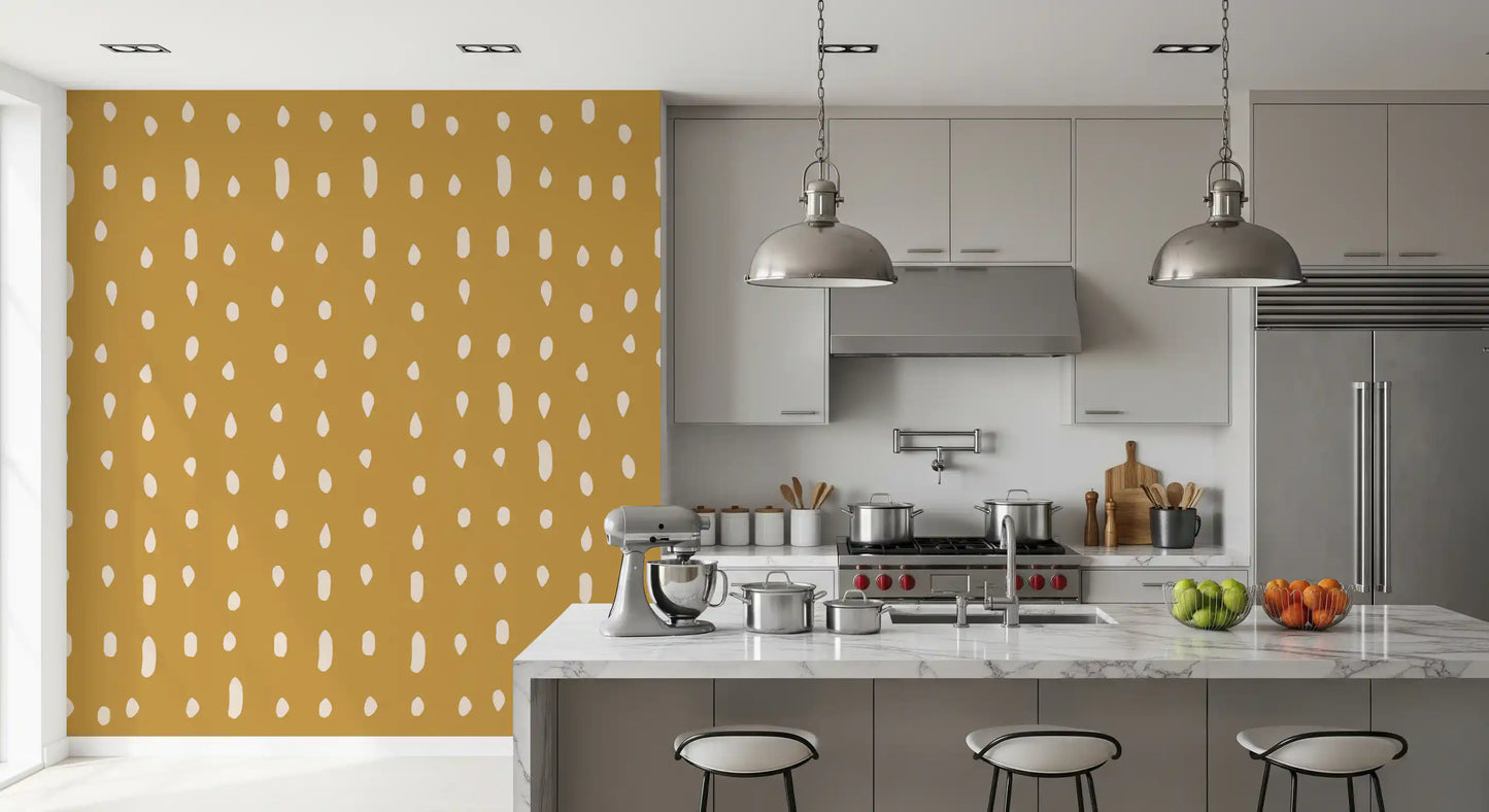 Mid Century Seed Dots Senneps Tapet Vægmural