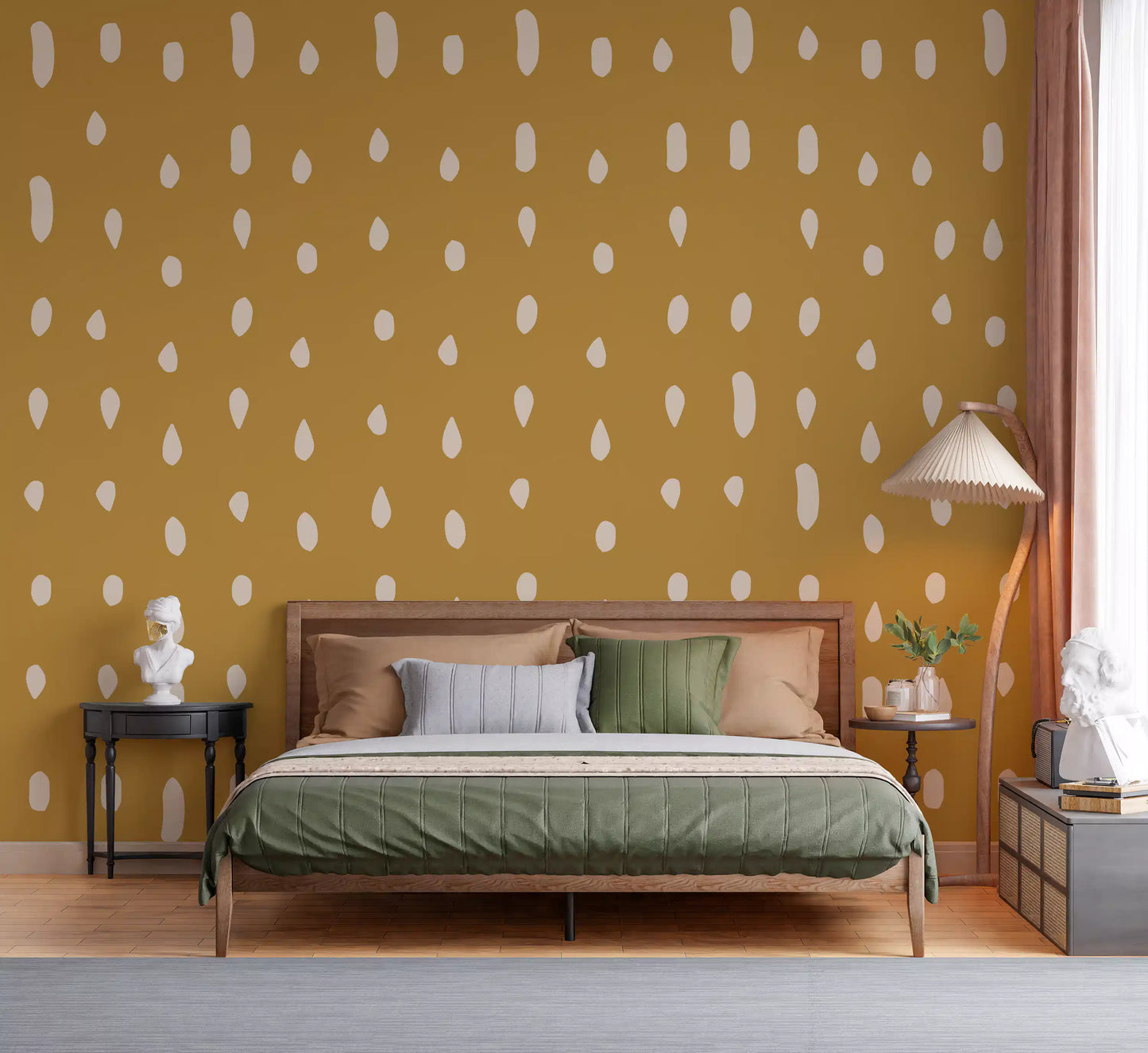 Mid Century Seed Dots Senneps Tapet Vægmural