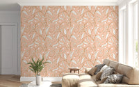 Blush Botanical Vine Wallpaper Scandinavian Floral Wallpaper⁠