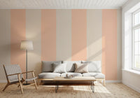 Blush Pink Stripe tapet Grandmillennial tapet⁠