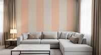 Blush Pink Stripe tapet Grandmillennial tapet⁠