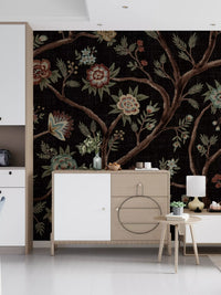 Never Ending Tree Chintz Revival Mørk Vægmaleri