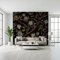 Never Ending Tree Chintz Revival Mørk Vægmaleri