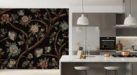 Never Ending Tree Chintz Revival Mørk Vægmaleri