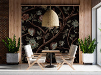 Never Ending Tree Chintz Revival Mørk Vægmaleri