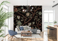 Never Ending Tree Chintz Revival Mørk Vægmaleri