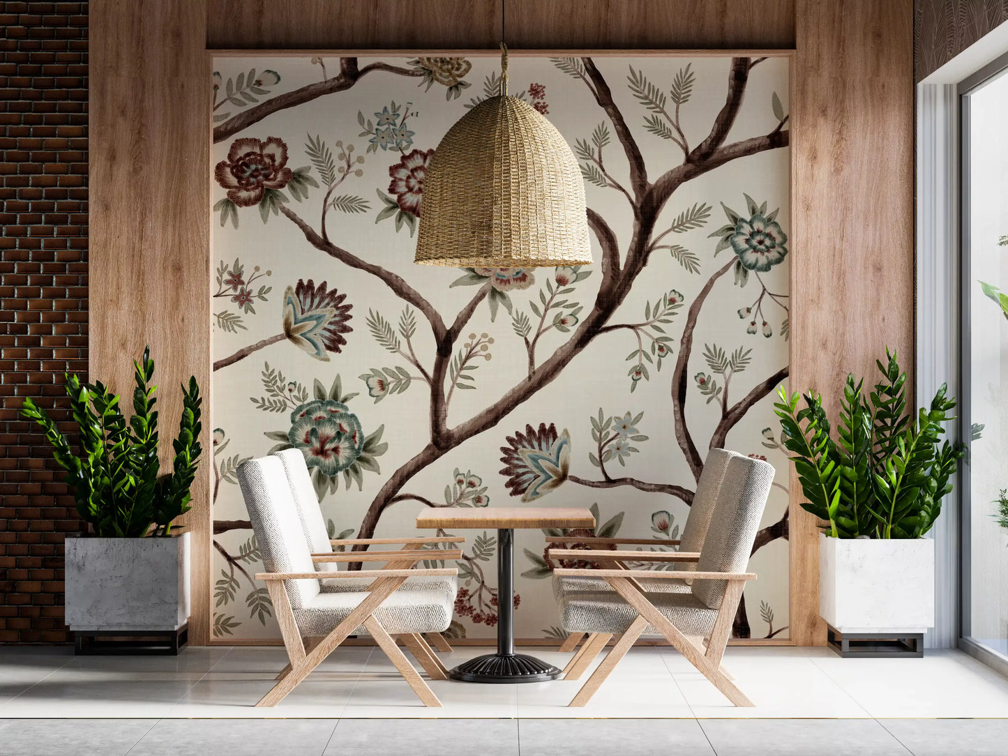 Never Ending Tree Chintz Revival Lys Vægmaleri