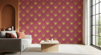 Tapet Gatsby Glamour Art Deco cu evantai