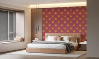 Tapet Gatsby Glamour Art Deco cu evantai