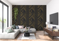 Golden Era Art Deco geometrische Tapete