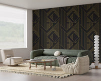 Golden Era Art Deco geometrische Tapete