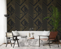 Golden Era Art Deco geometrische Tapete