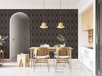 Decorative gold wallpaper Elegant Golden Leaf Art Deco Wallpaper