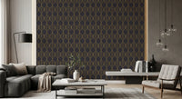 Gold Art Deco wallpaper Elegant Golden Leaf Art Deco Wallpaper