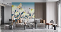 Sunny Day Daisy Garden Vægmural Vægmural