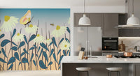 Sunny Day Daisy Garden Vægmural Vægmural