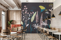 Fortryllet Skumrings Botanisk Eng Vægmaleri