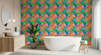 Retro Terrazzo Pop -abstrakti tapetti