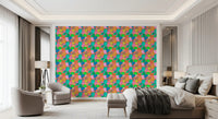 Retro Terrazzo Pop -abstrakti tapetti