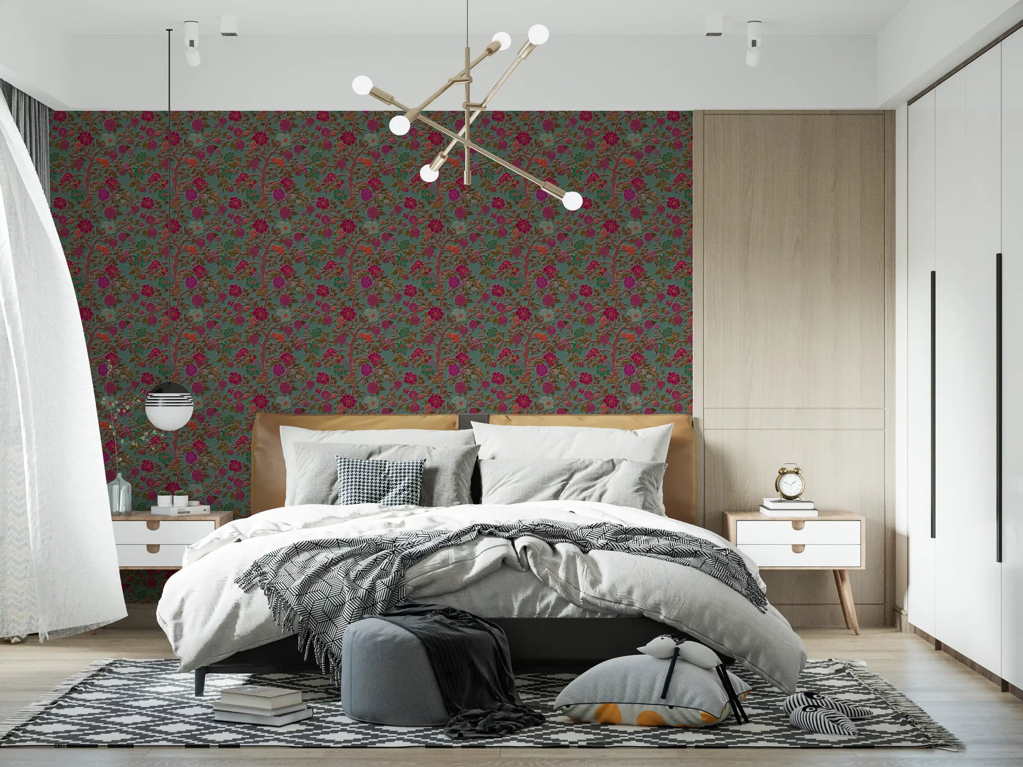 Midnight Garden Tree of Life Wall Decor Wallpaper⁠