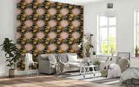 Tapete Mitternachts-Protea und Goldene Palme
