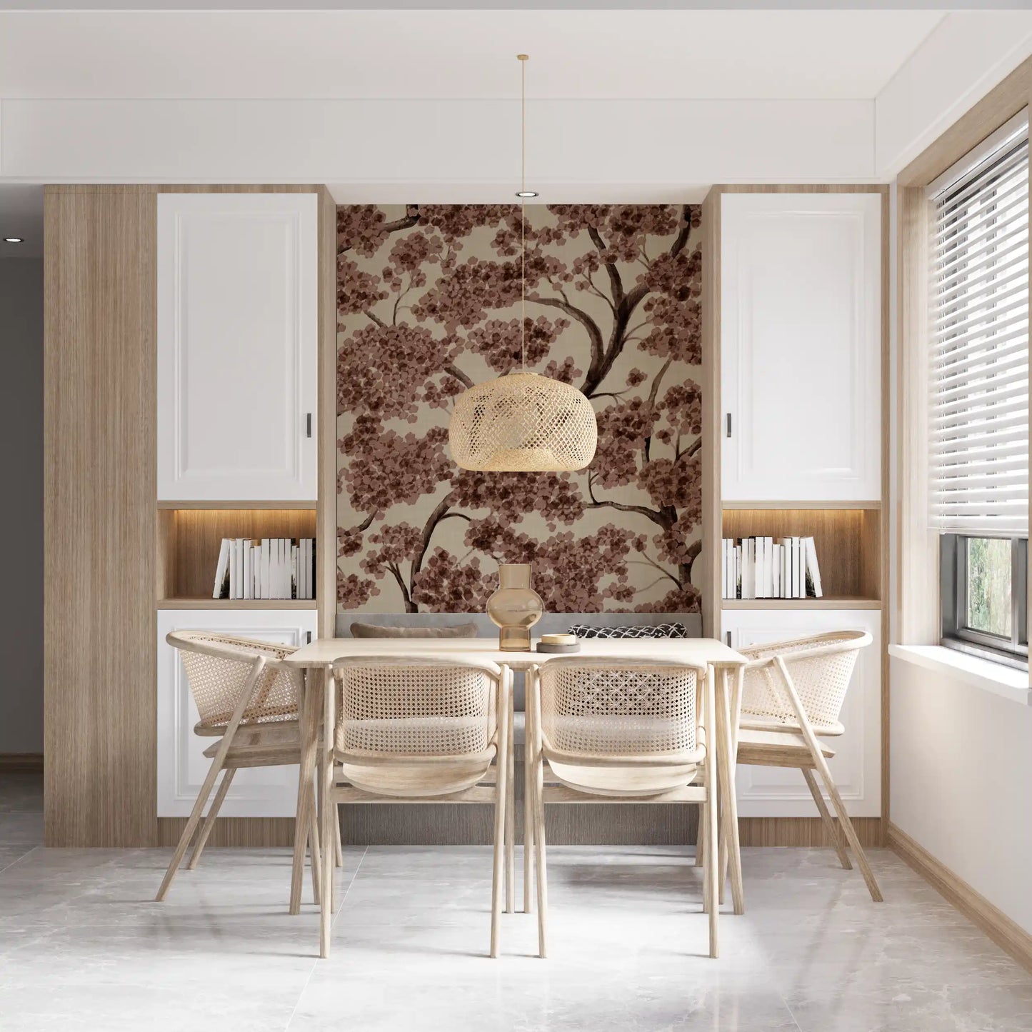終わりなき枝垂れる木 - 秋の壁画