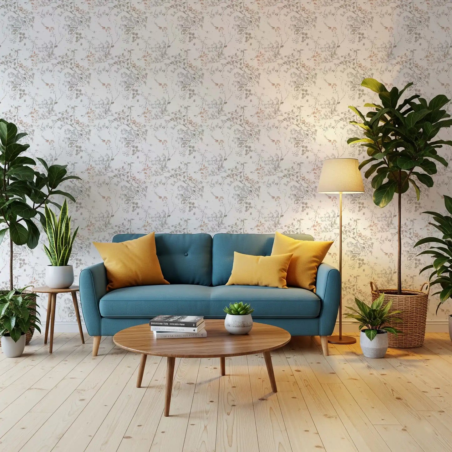 Whispering Pastel Botanicals Tapet