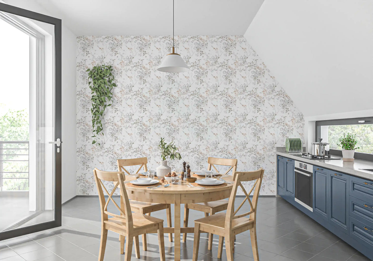 Whispering Pastel Botanicals Tapet